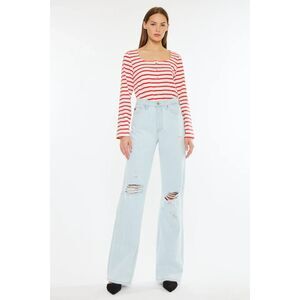 Kancan Jeans Montana Ultra High Rise Flare Wide Leg Size 28